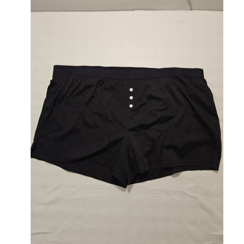 Knix Sleep Short‎ XXXXL Black Bamboo Blend Leakproof Gusset Loungewear High Rise